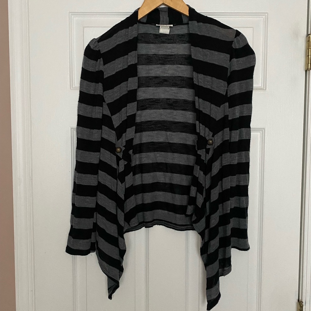 Fiona & Purple Open Front Cardigan